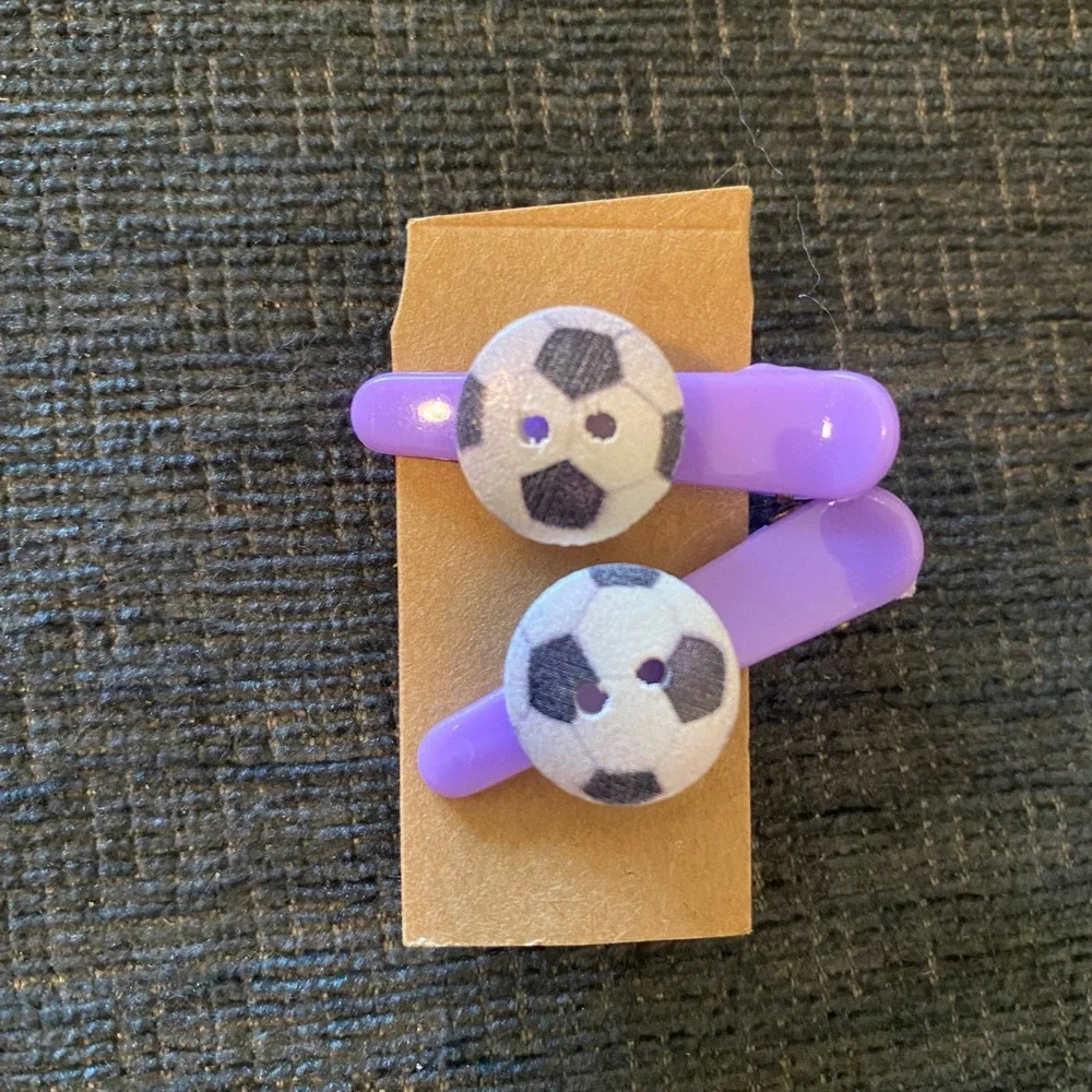 Handmade Hair Clips Girls Multicolor Excellent Animal Flower Bow Soccer 16pc
